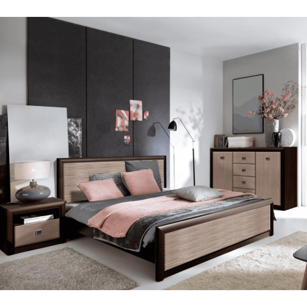 Ліжко з підйомним механізмом Коен МДФ LOZ/160 Венге магія/штрокс темний Гербор (Gerbor) Україна